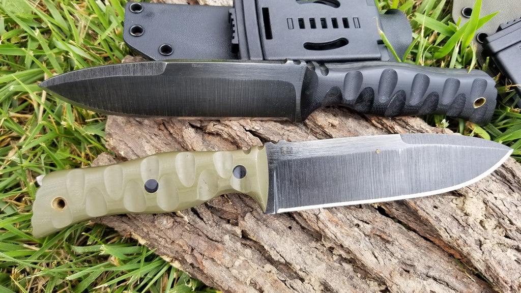 The Operator, a Tactical Edge personal favorite, was built with the military and law enforcement in mind and to suit every purpose, from suit and tie to fatigues. It can be used as a field, camp, hunting, or bushcraft knife.  Each blade is made of 1095 high carbon steel and is acid etched to inhibit rust. Since each knife is handcrafted, variations in the look of the blade and handle material are to be expected.